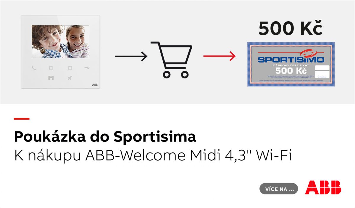 Poukázka do Sportisima k nákupu ABB-Welcome Midi 4,3" Wi-Fi